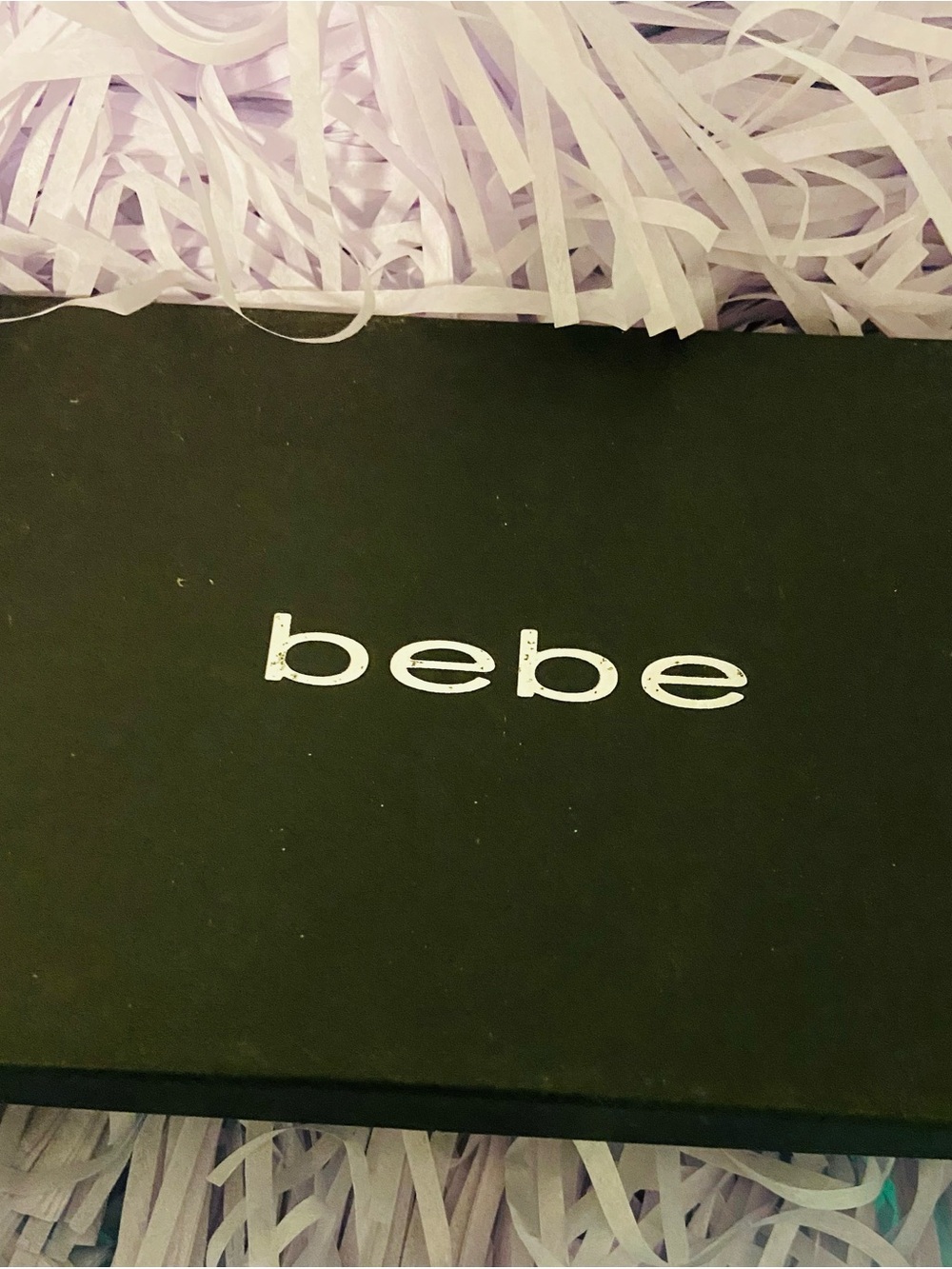 bebe Black Rhinestone 'b' Keyring Charm - Picture 4 of 4
